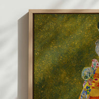 Framed Canvas - Close-up detail and texture of the framed canvas