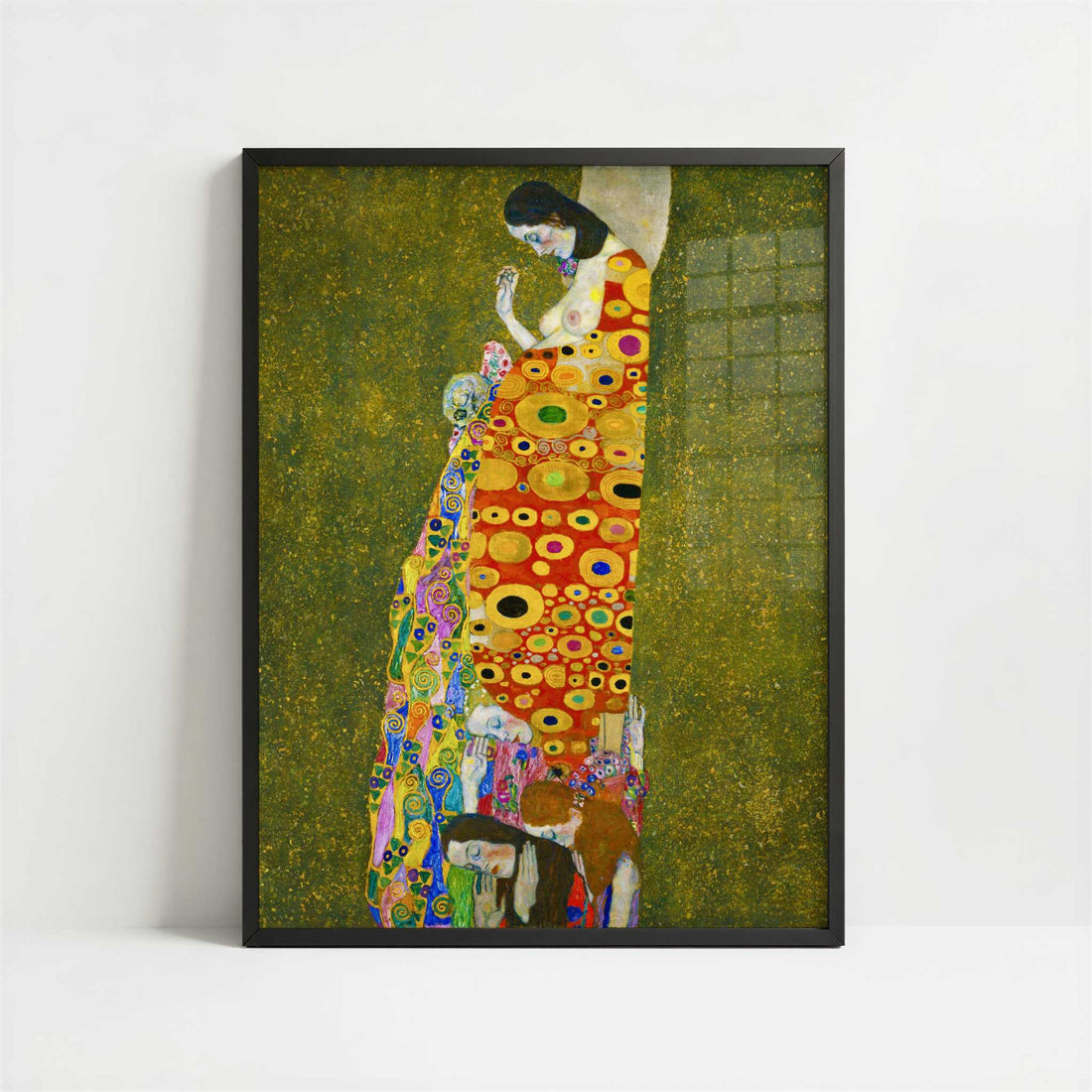 Hope II (1907-8) by Gustav Klimt – Art Print - Art print in black frame