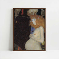 Framed Canvas - Framed canvas in dark wood color frame