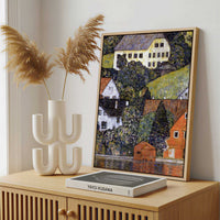 Framed Canvas - Framed canvas in a stylish interior setting