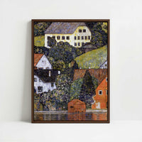 Framed Canvas - Framed canvas in dark wood color frame
