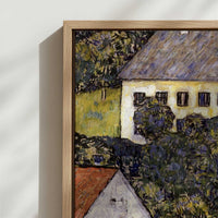 Framed Canvas - Close-up detail and texture of the framed canvas