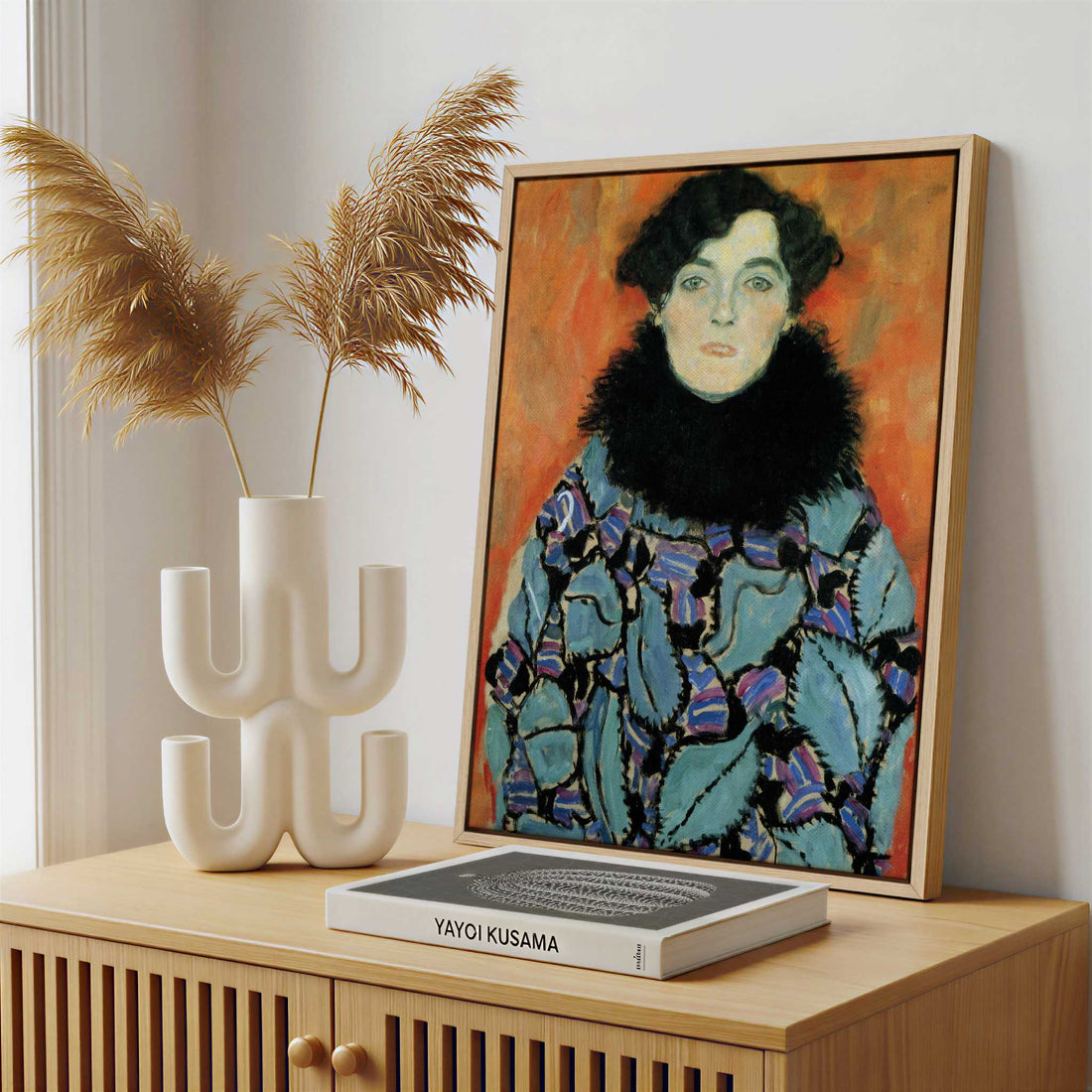 Framed Canvas - Framed canvas in a stylish interior setting