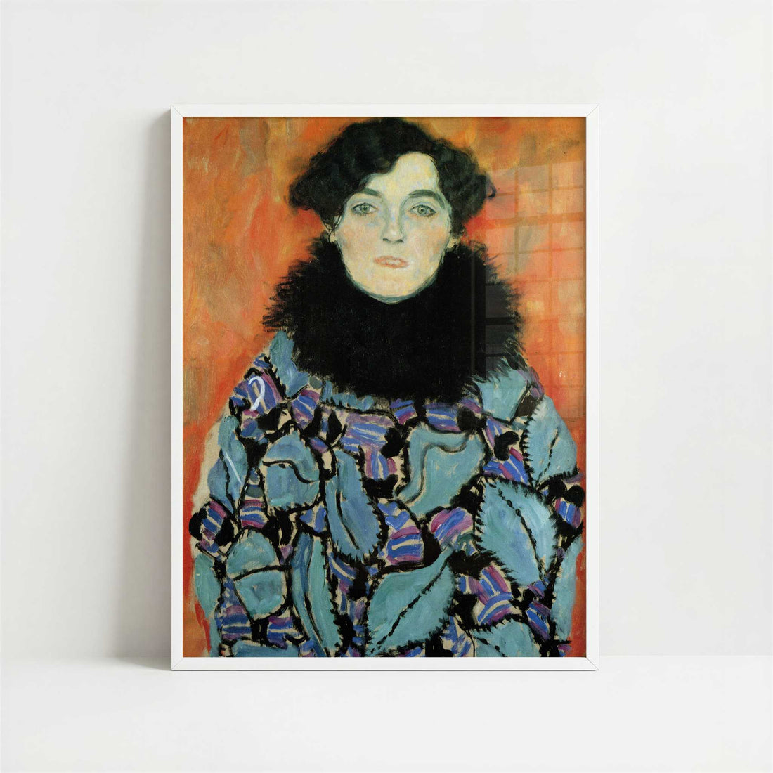 Johanna Staude (1917-18) by Gustav Klimt – Art Print - Art print in white frame