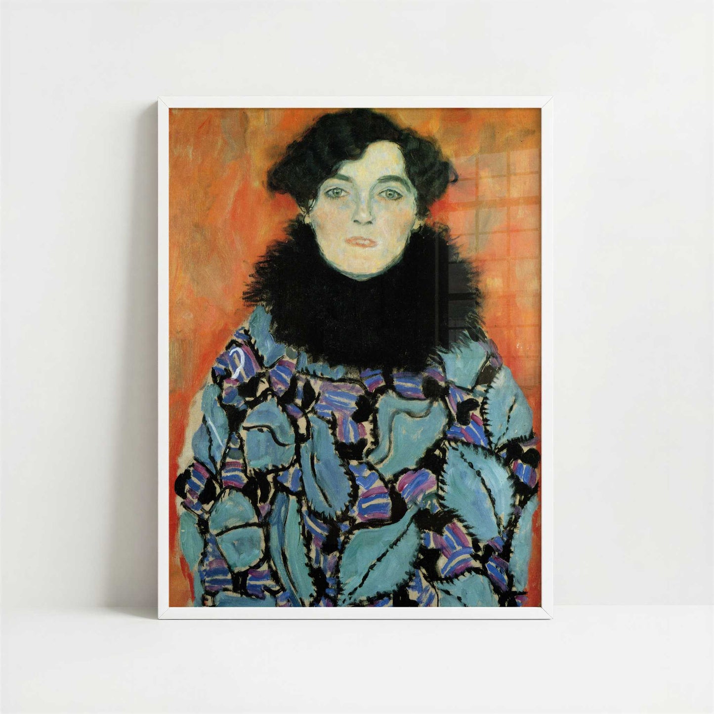 Johanna Staude (1917-18) by Gustav Klimt – Art Print - Art print in white frame