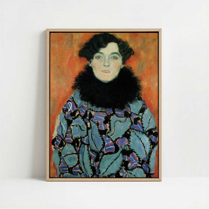 Framed Canvas - Framed canvas in oak color frame