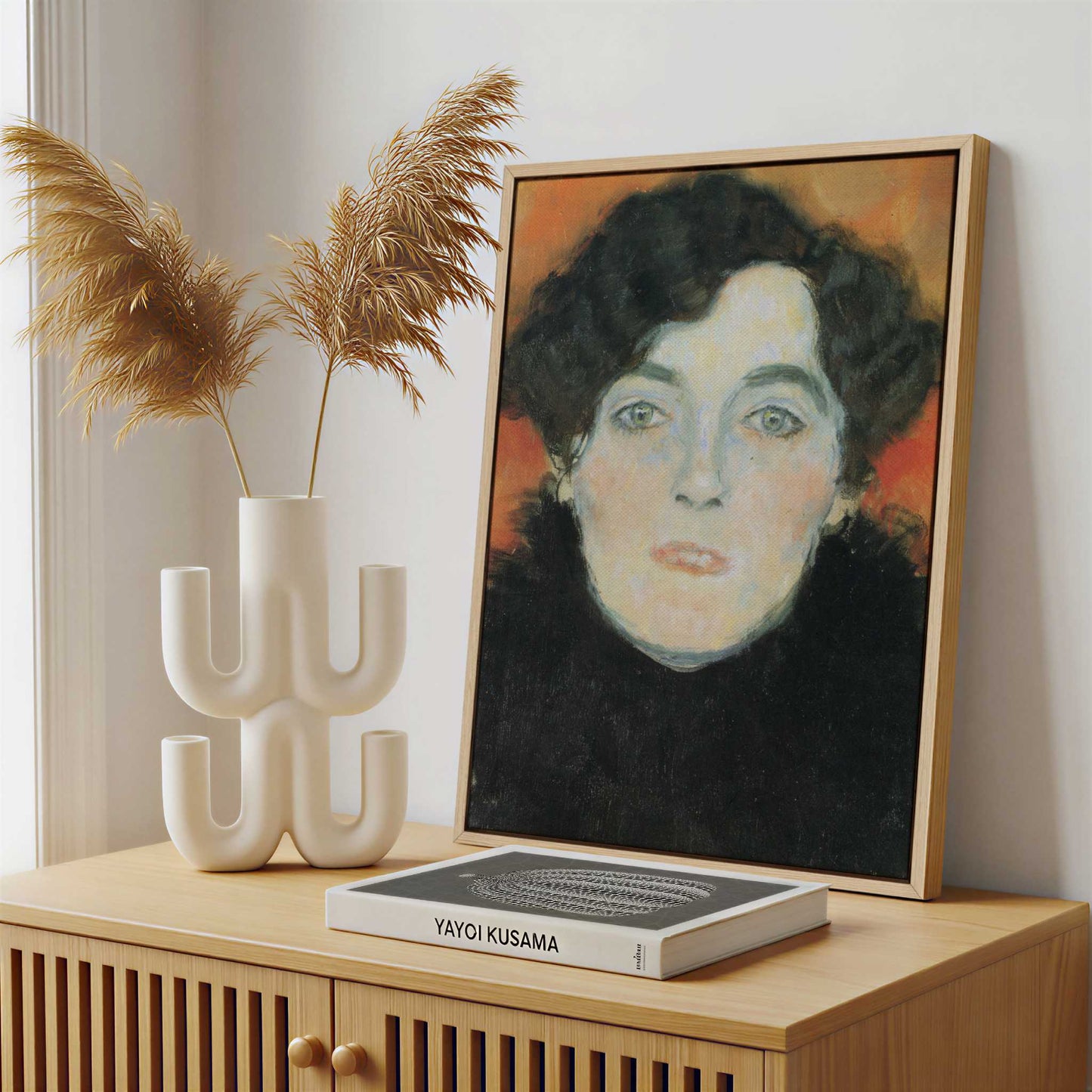 Framed Canvas - Framed canvas in a stylish interior setting