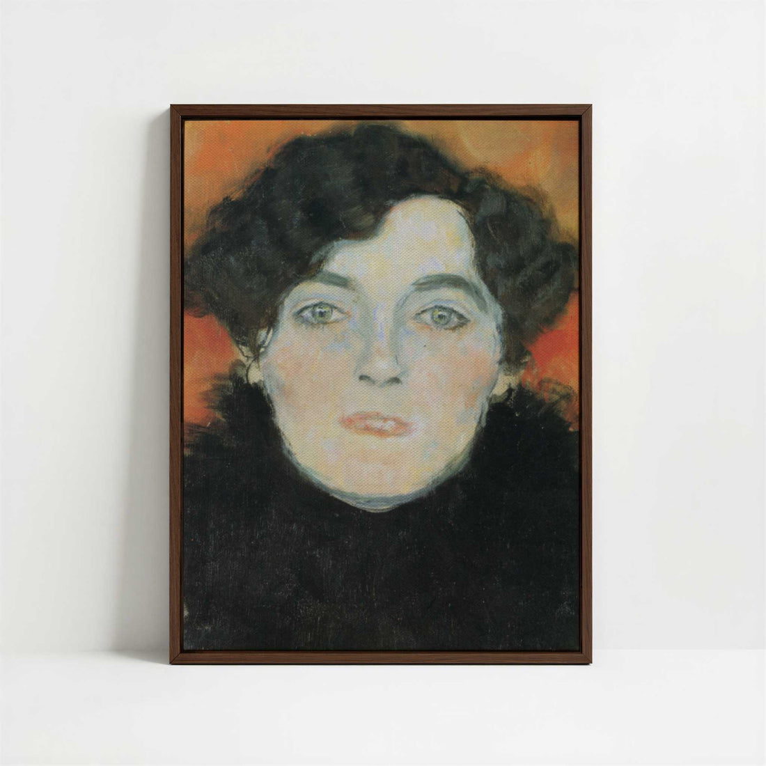 Framed Canvas - Framed canvas in dark wood color frame