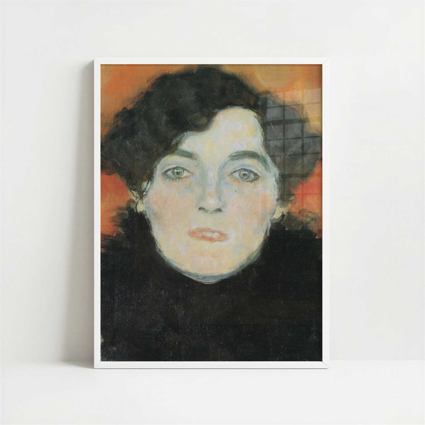 Johanna Staude (1917–18) by Gustav Klimt – Art Print - Art print in white frame