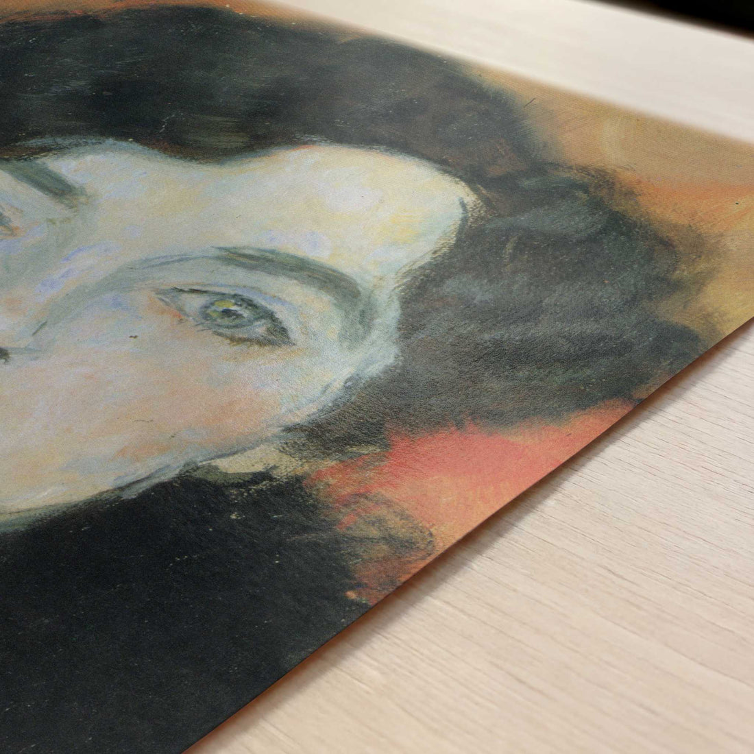 Johanna Staude (1917–18) by Gustav Klimt – Art Print - Close-up detail of the art print