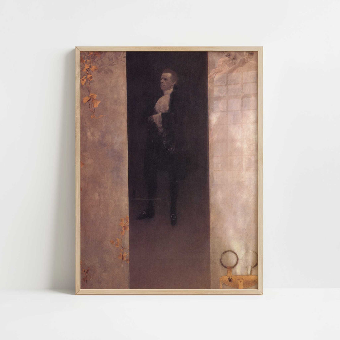 Joseph Lewinsky as Carlos (1895) by Gustav Klimt – Art Print - Art print in oak frame