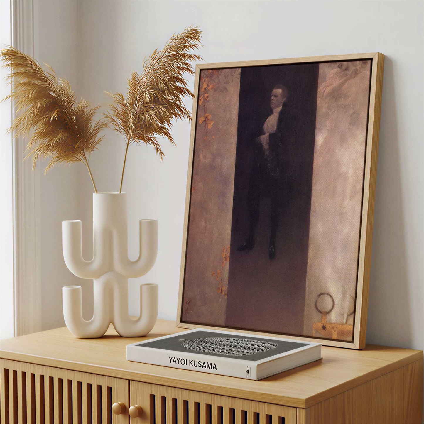 Framed Canvas - Framed canvas in a stylish interior setting