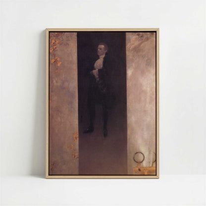 Framed Canvas - Framed canvas in oak color frame
