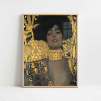 Judith (1901) by Gustav Klimt – Art Print - Art print in oak frame