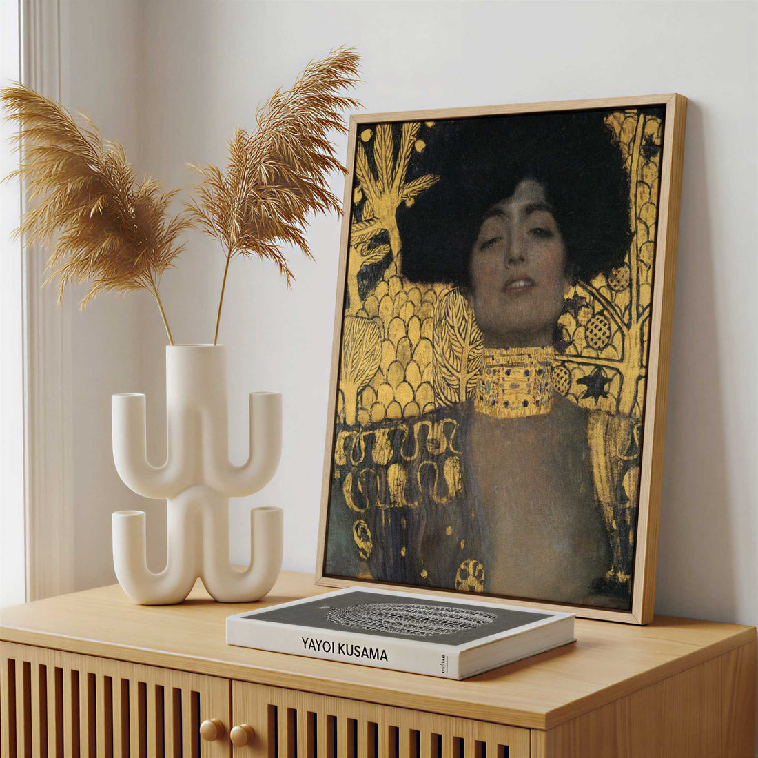 Framed Canvas - Framed canvas in a stylish interior setting