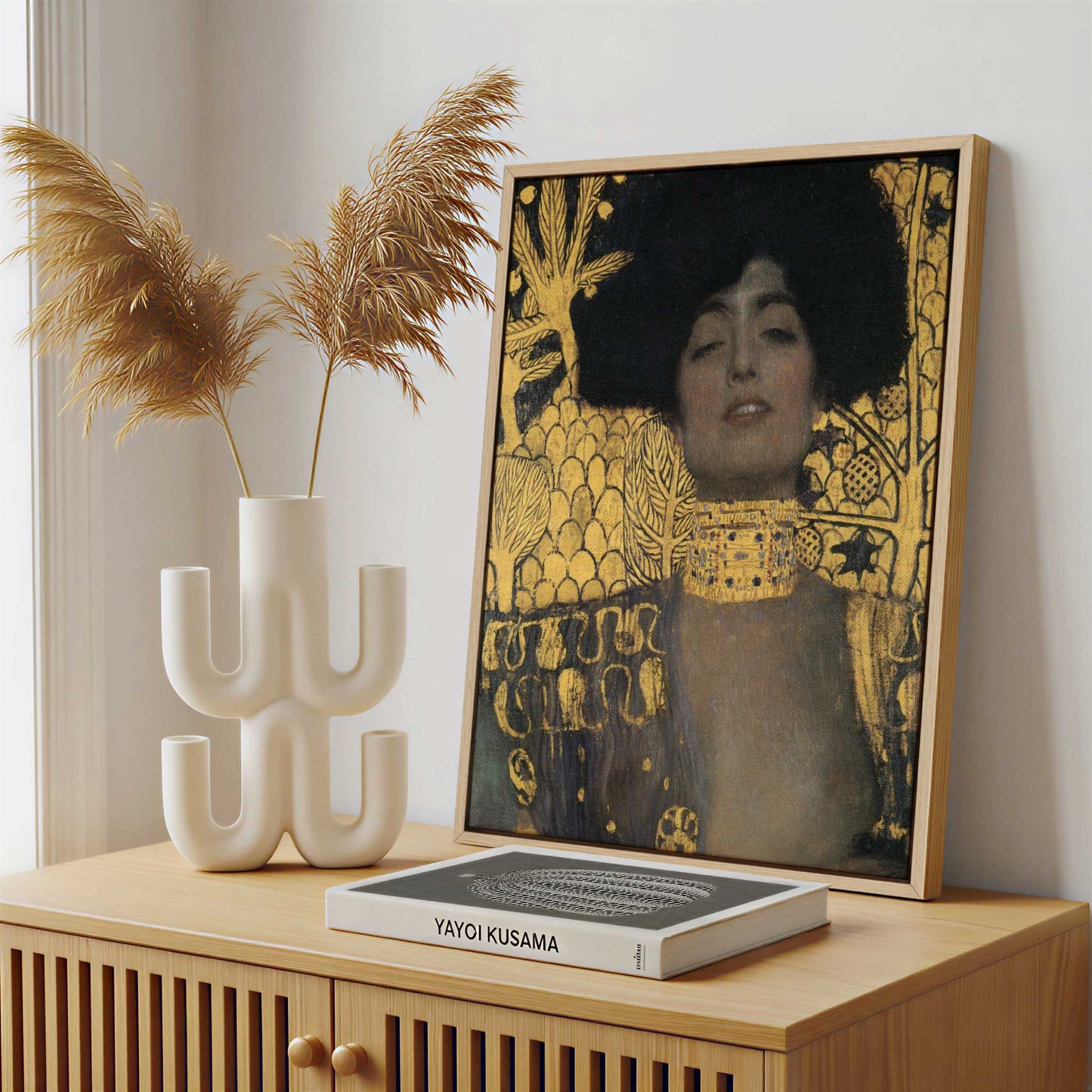 Framed Canvas - Framed canvas in a stylish interior setting