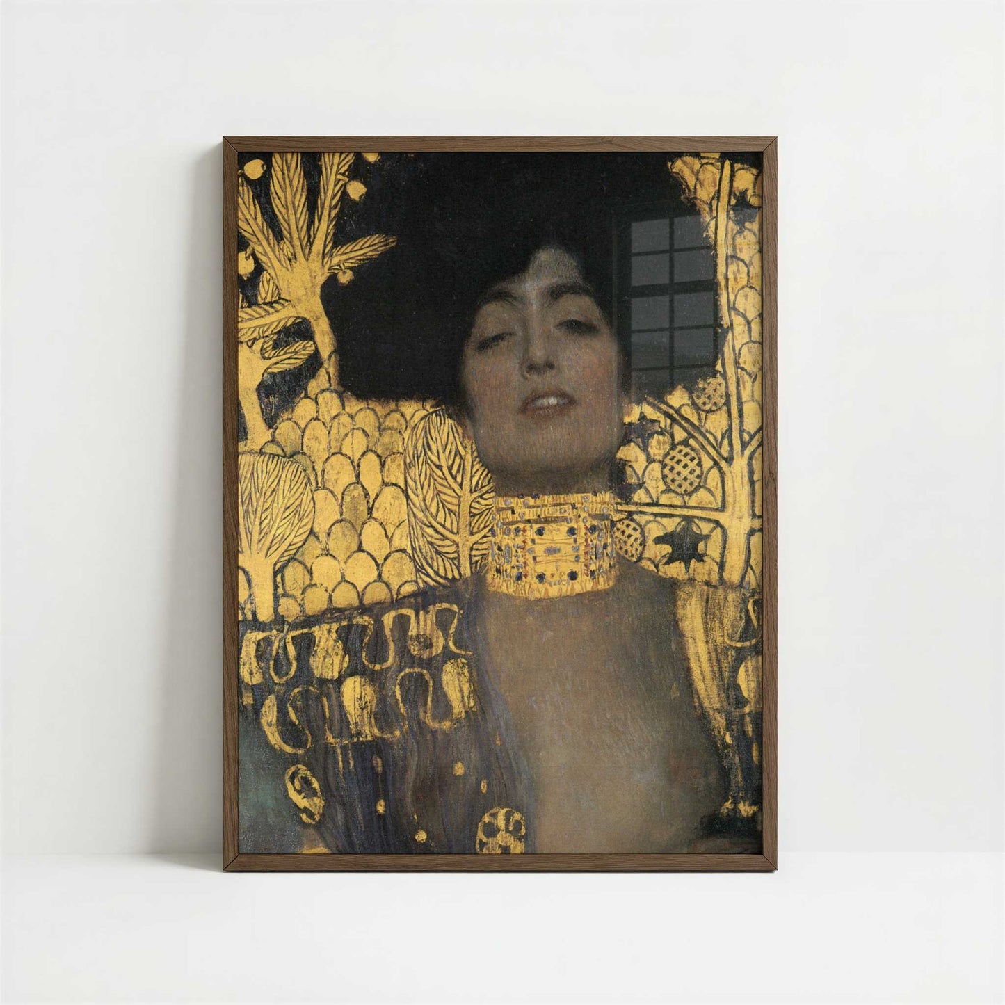 Judith (1901) by Gustav Klimt – Art Print - Art print in dark wood frame