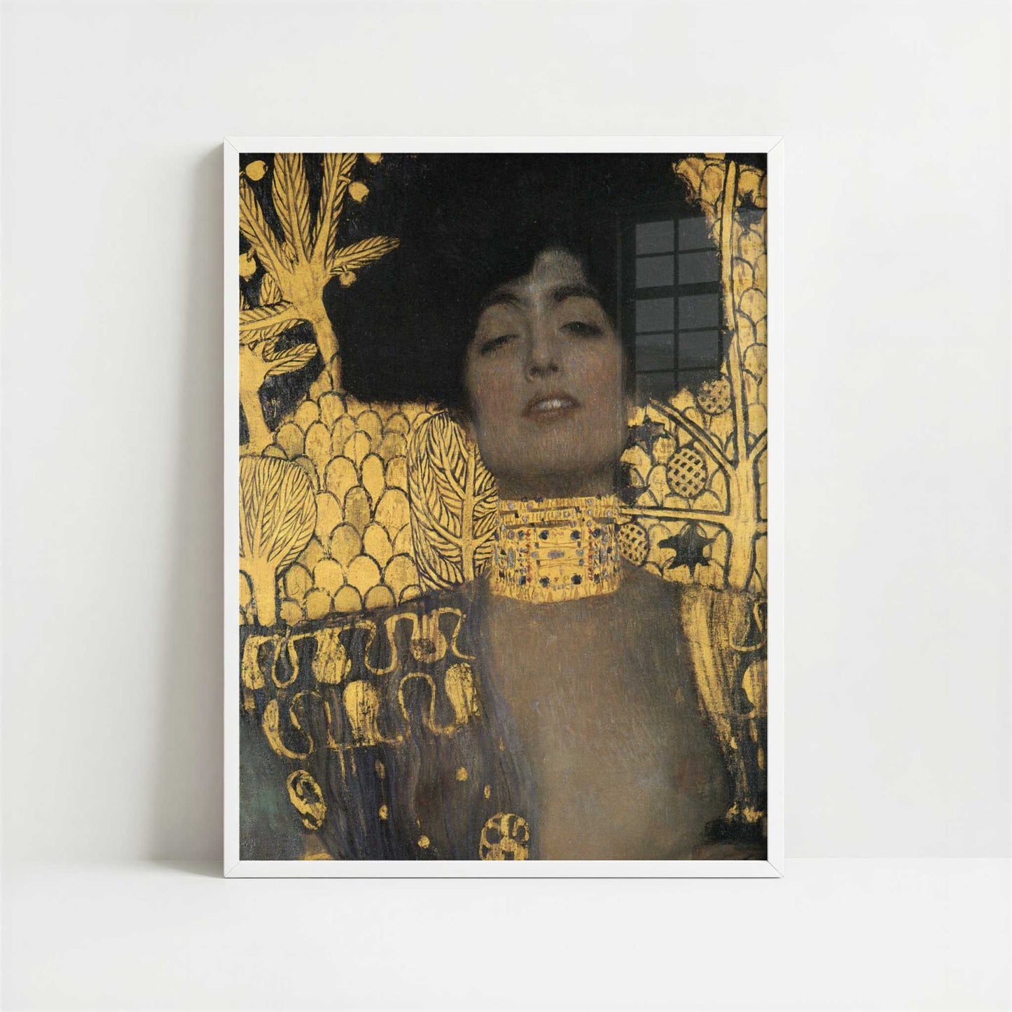 Judith (1901) by Gustav Klimt – Art Print - Art print in white frame