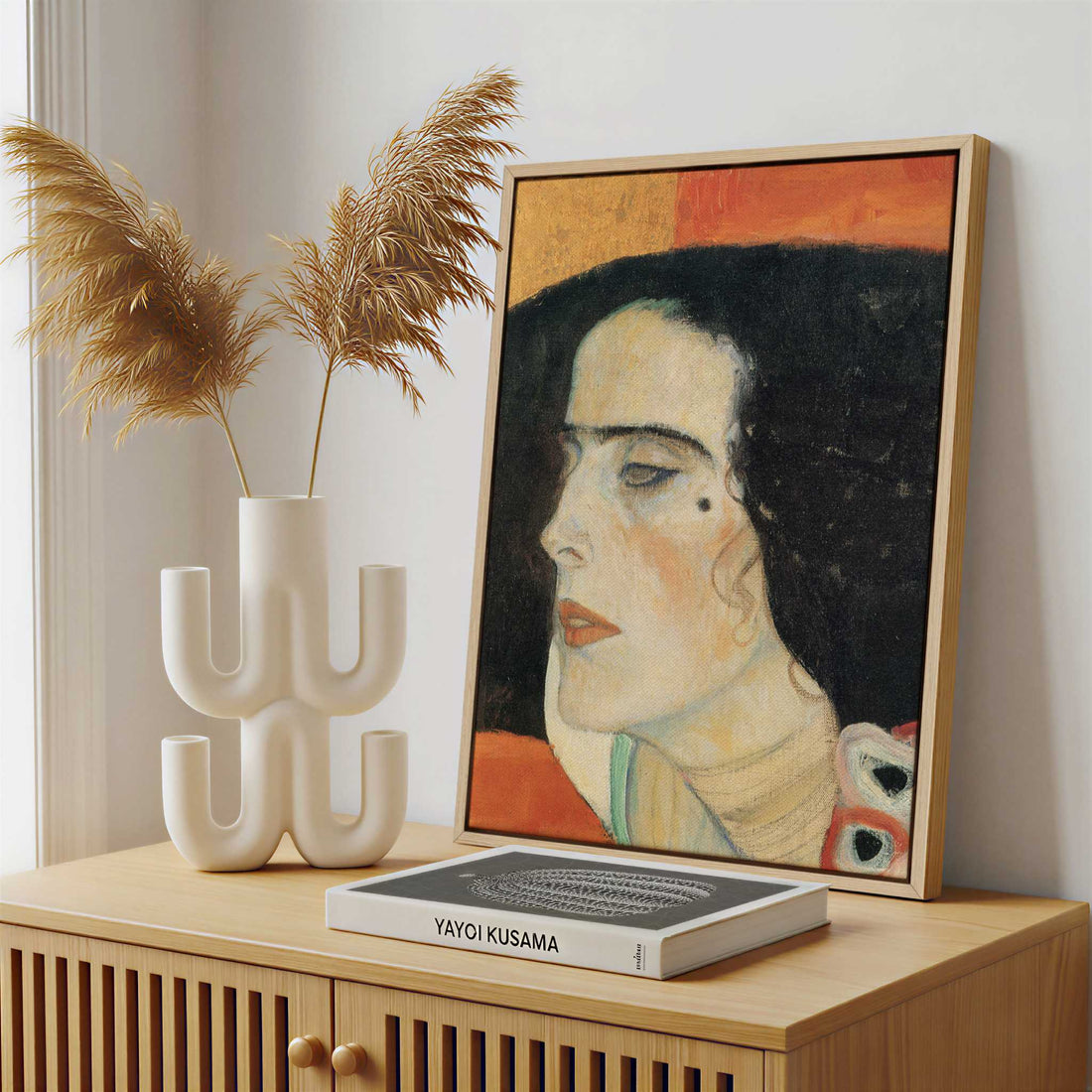 Framed Canvas - Framed canvas in a stylish interior setting