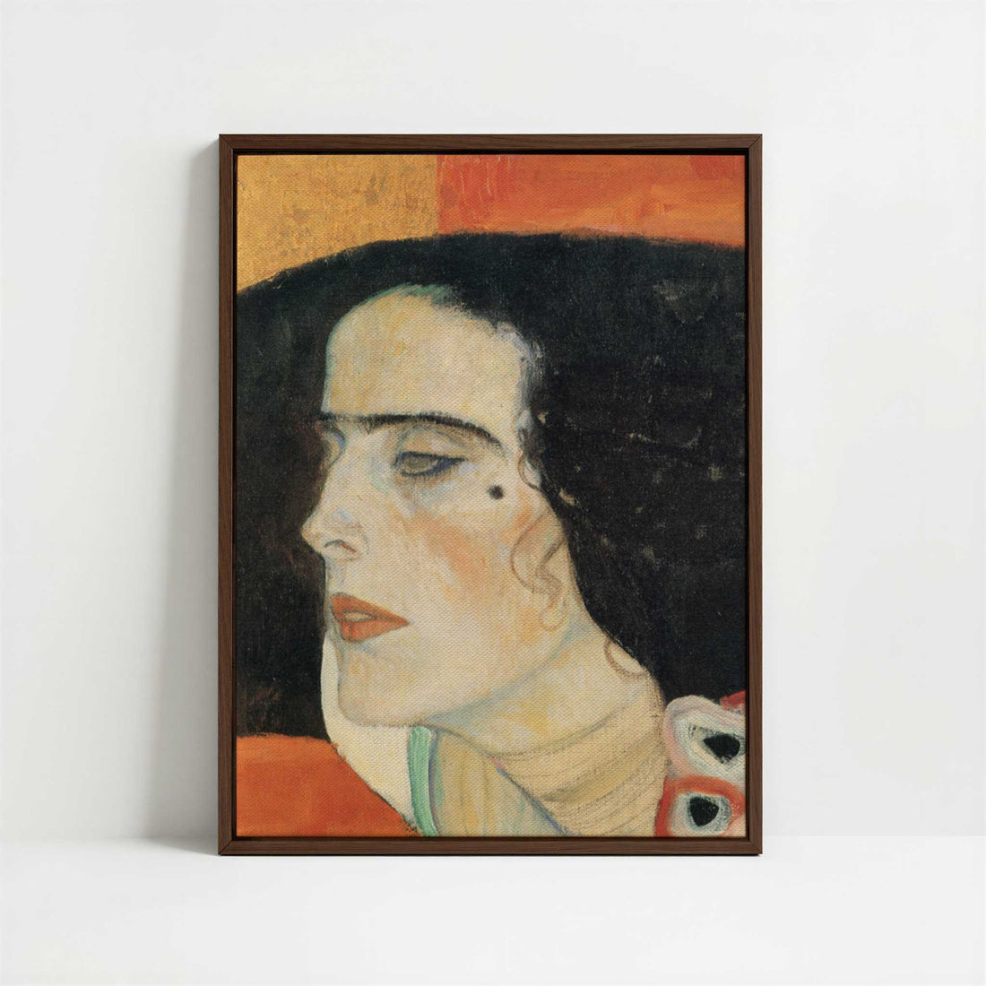 Framed Canvas - Framed canvas in dark wood color frame