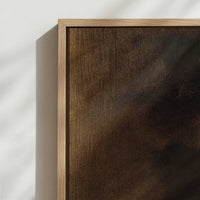 Framed Canvas - Close-up detail and texture of the framed canvas