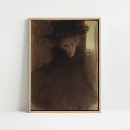Framed Canvas - Framed canvas in oak color frame