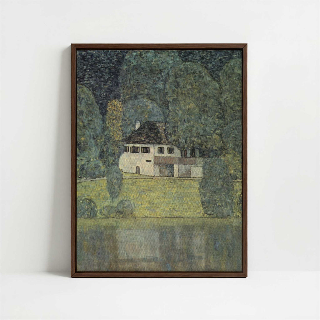 Framed Canvas - Framed canvas in dark wood color frame