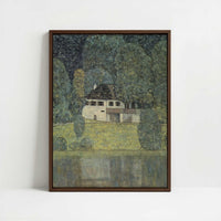 Framed Canvas - Framed canvas in dark wood color frame