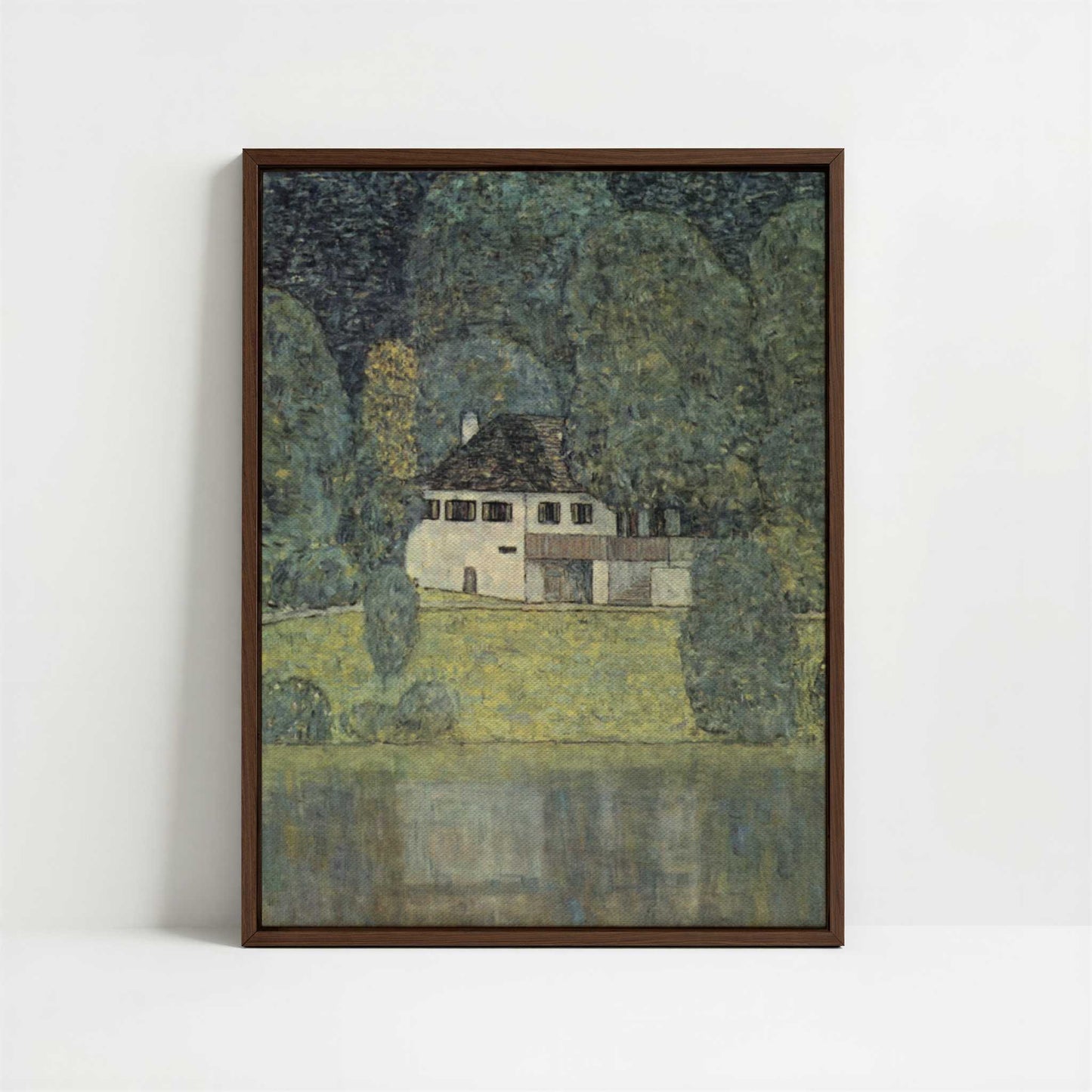 Framed Canvas - Framed canvas in dark wood color frame