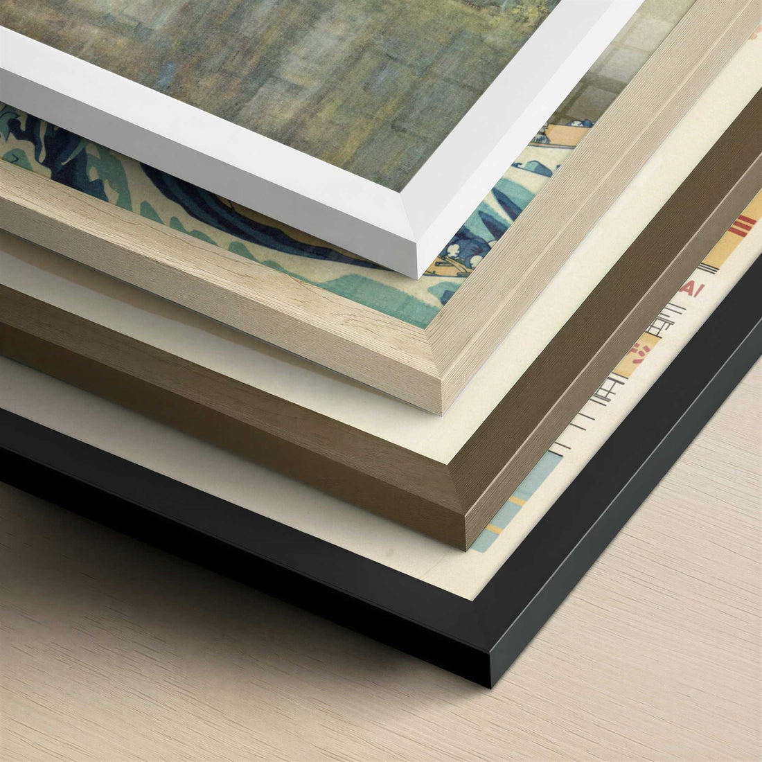 Litzlbergkeller on Lake Atter (1915-16) by Gustav Klimt – Art Print - Close-up detail of the different frames