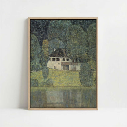 Framed Canvas - Framed canvas in oak color frame