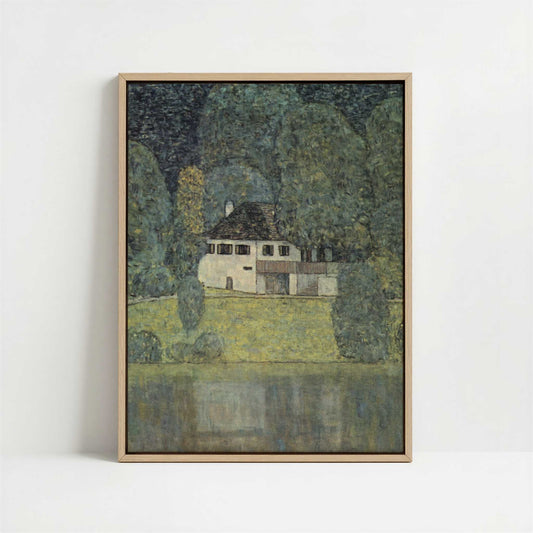 Framed Canvas - Framed canvas in oak color frame