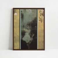Framed Canvas - Framed canvas in dark wood color frame