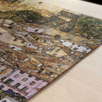 Malcesine on Lake Garda (1913) by Gustav Klimt – Art Print - Close-up detail of the art print