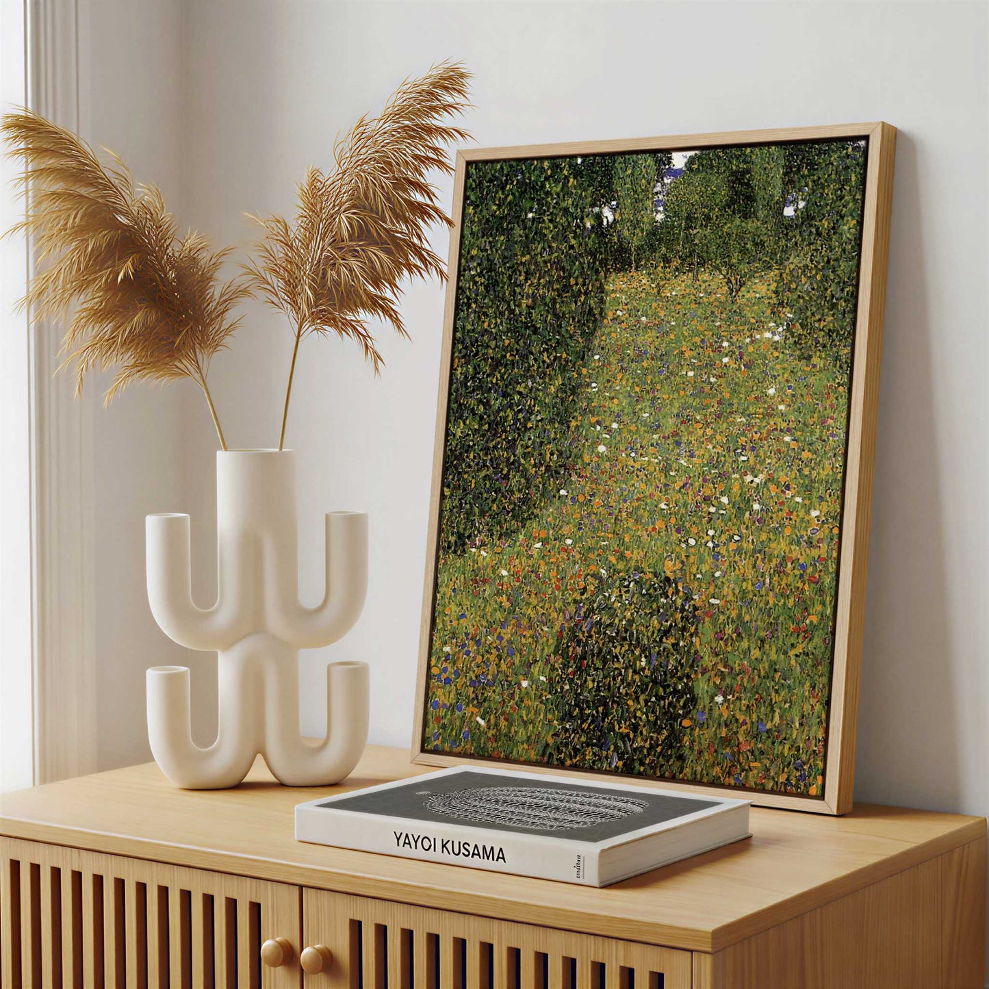 Framed Canvas - Framed canvas in a stylish interior setting