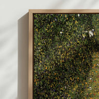 Framed Canvas - Close-up detail and texture of the framed canvas