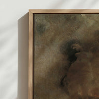 Framed Canvas - Close-up detail and texture of the framed canvas