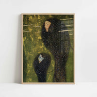 Mermaids (c.1899) by Gustav Klimt – Art Print - Art print in oak frame