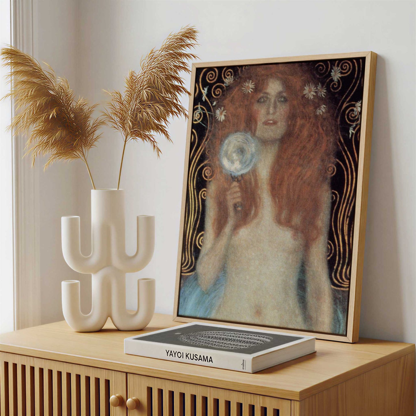 Framed Canvas - Framed canvas in a stylish interior setting