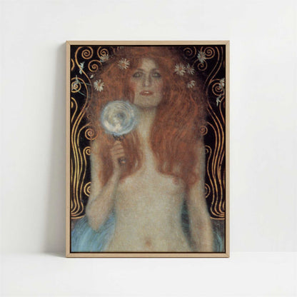 Framed Canvas - Framed canvas in oak color frame