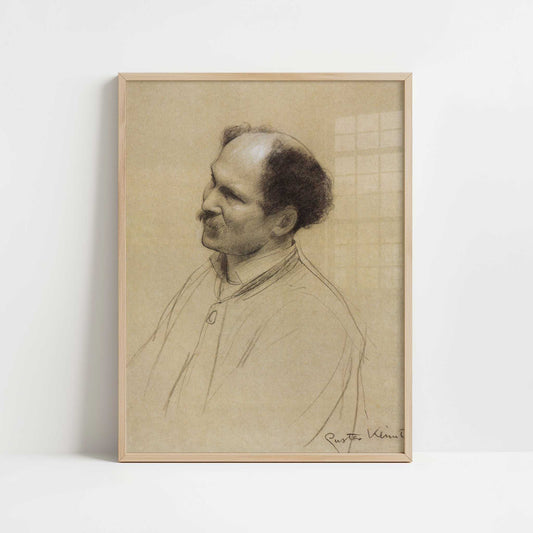 Older Man (1886-88) by Gustav Klimt – Art Print - Art print in oak frame