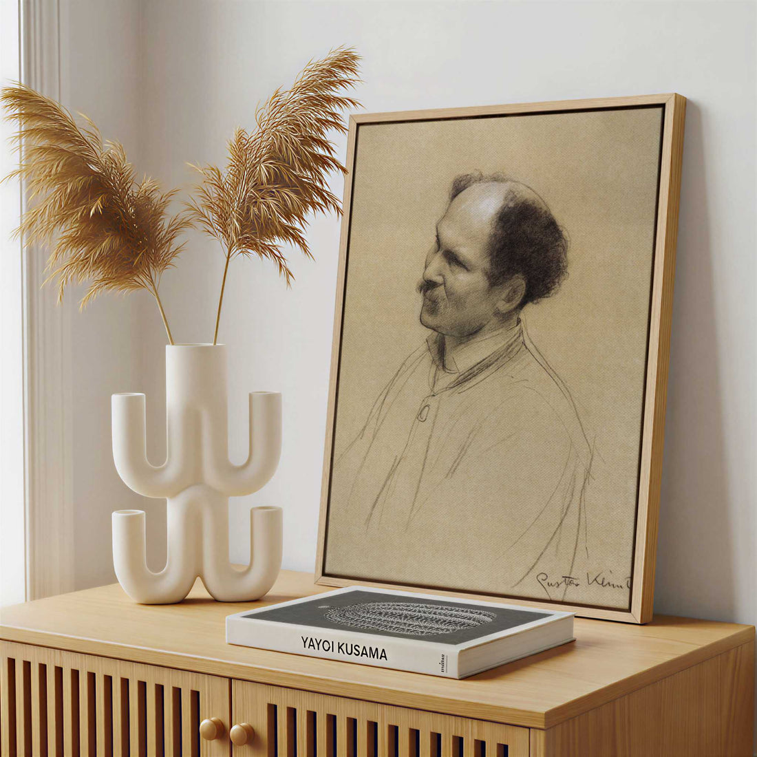 Framed Canvas - Framed canvas in a stylish interior setting