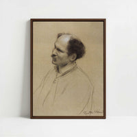 Framed Canvas - Framed canvas in dark wood color frame