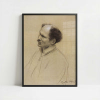 Older Man (1886-88) by Gustav Klimt – Art Print - Art print in black frame