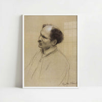 Older Man (1886-88) by Gustav Klimt – Art Print - Art print in white frame
