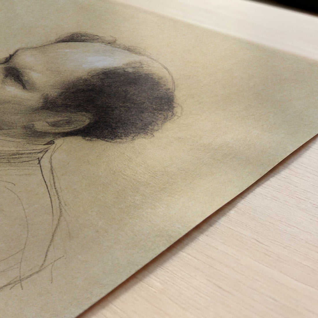 Older Man (1886-88) by Gustav Klimt – Art Print - Close-up detail of the art print