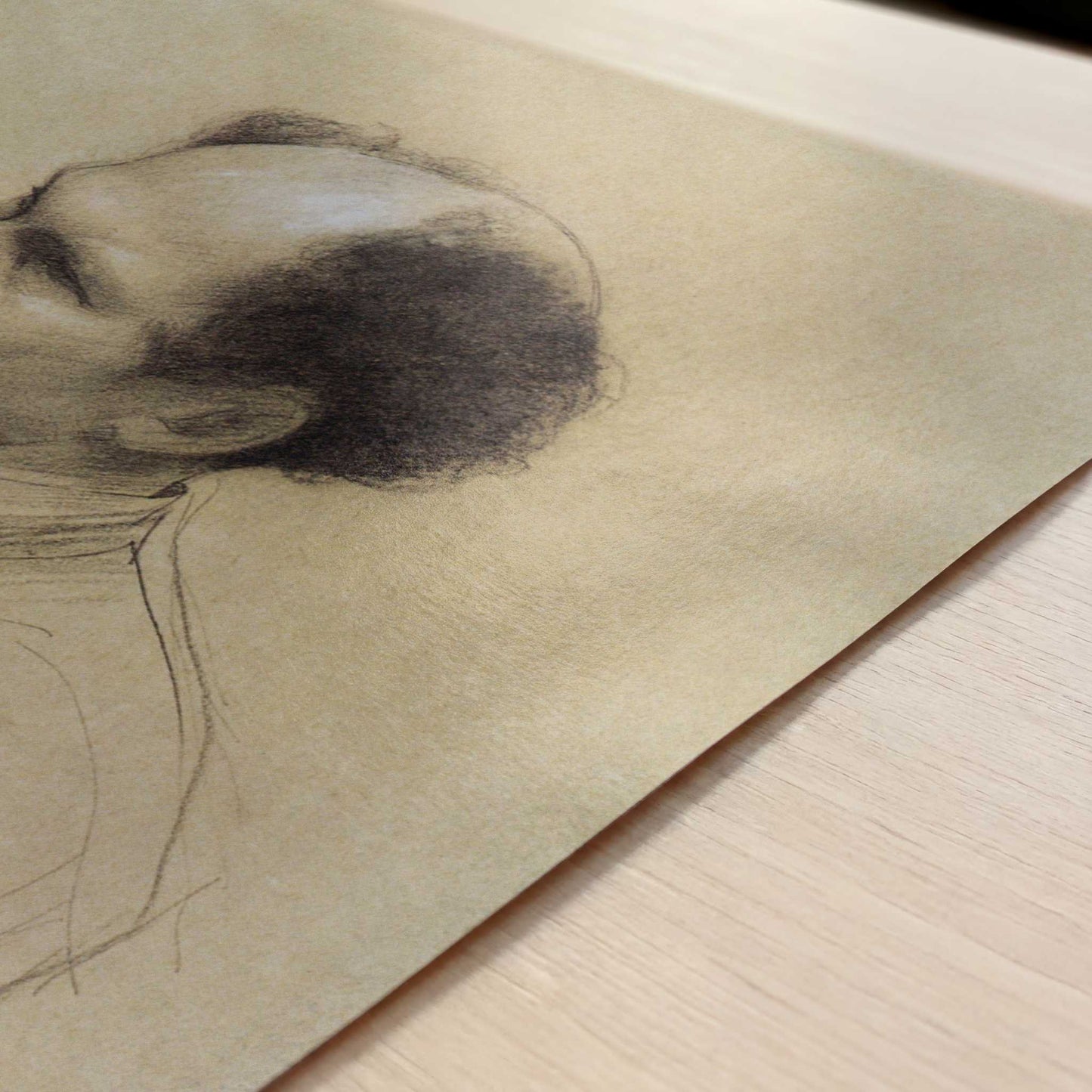 Older Man (1886-88) by Gustav Klimt – Art Print - Close-up detail of the art print