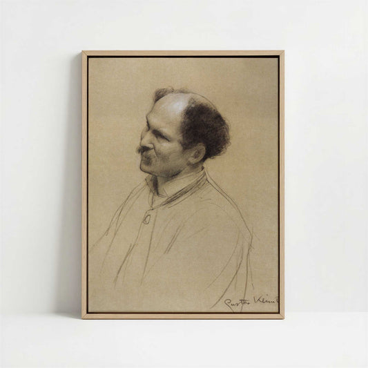 Framed Canvas - Framed canvas in oak color frame