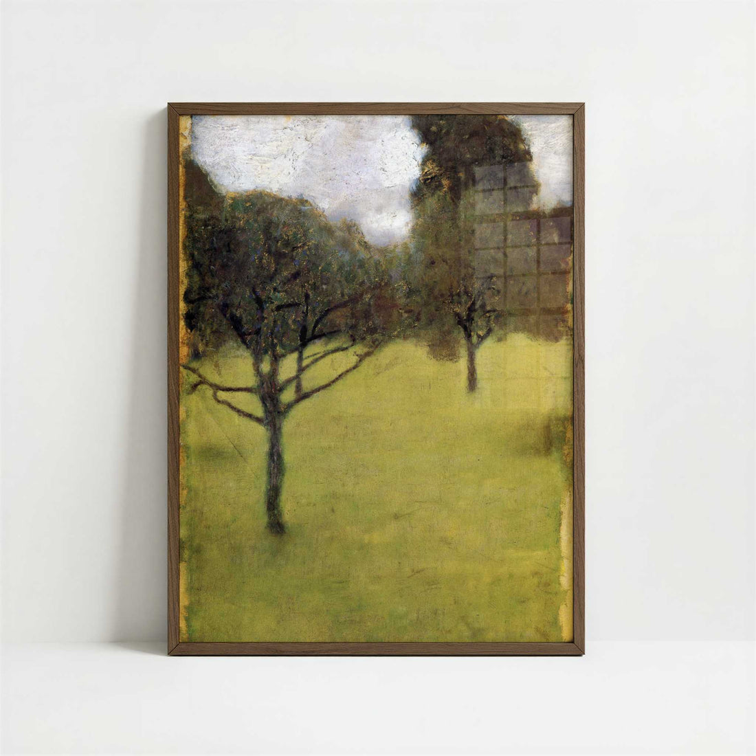 Orchard (1898) by Gustav Klimt – Art Print - Art print in dark wood frame