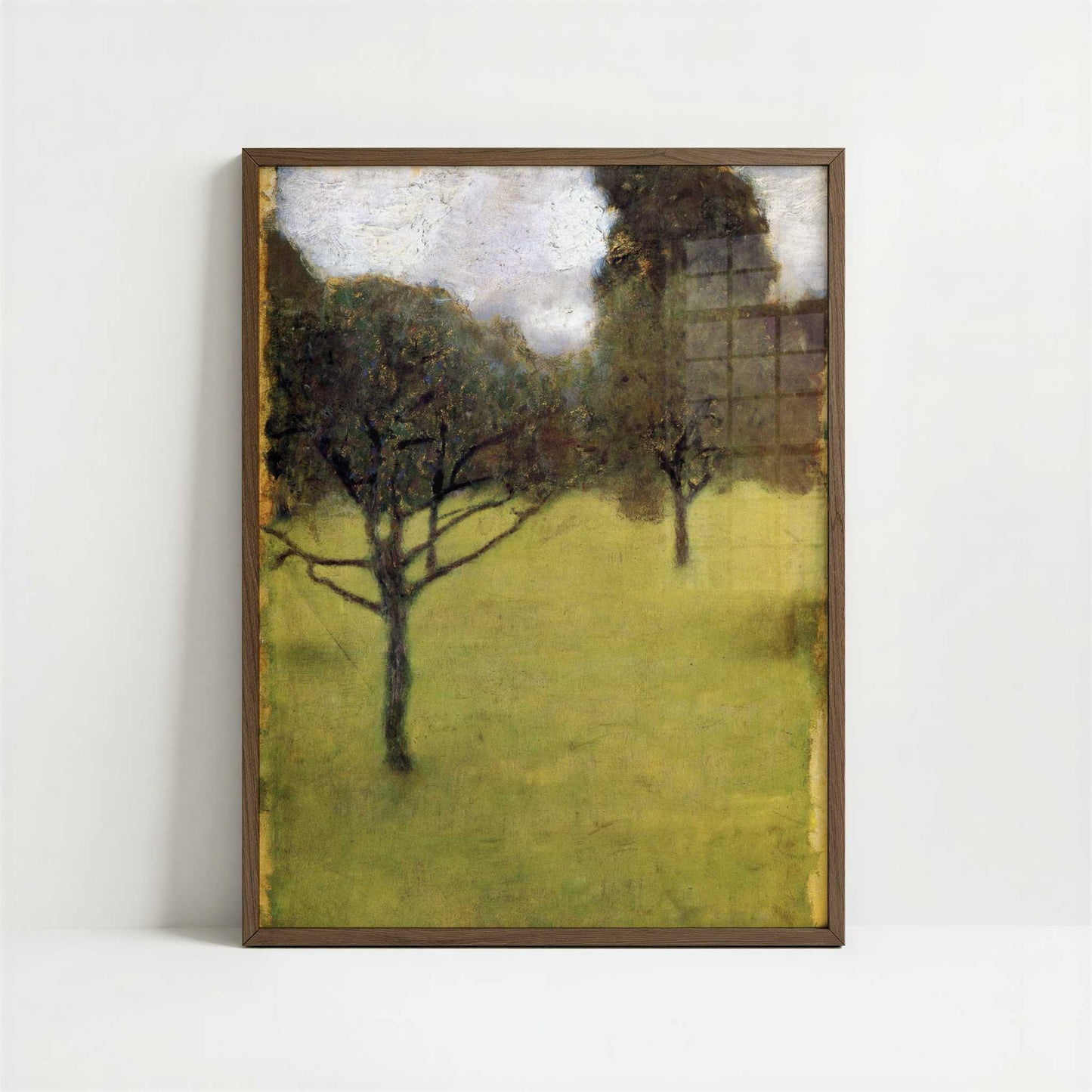 Orchard (1898) by Gustav Klimt – Art Print - Art print in dark wood frame